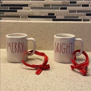 Rae dunn mini mug ornament merry bright